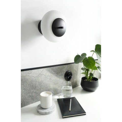 Lampa ścienna TORNI B czarna do salonu, korytarza lub sypialni