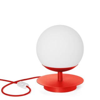 Lampa stołowa PLAAT ST czerwonopomarańczowa do salonu, gabinetu lub sypialni