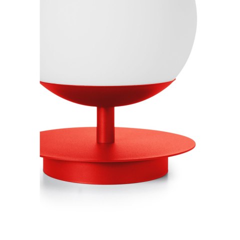 Lampa stołowa PLAAT ST czerwonopomarańczowa do salonu, gabinetu lub sypialni
