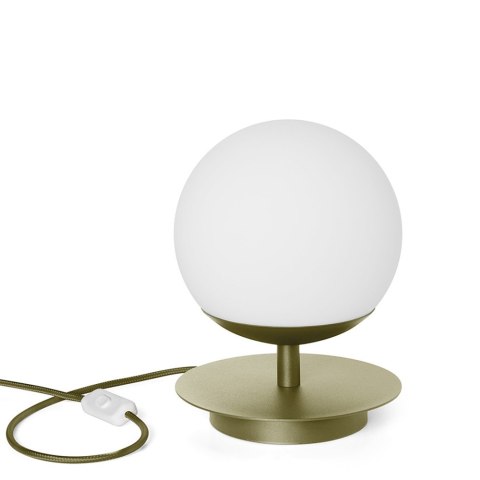 Lampa stołowa PLAAT ST oliwkowa do salonu, gabinetu lub sypialni