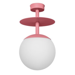 Lampa sufitowa plafon PLAAT B różowa do salonu, przedpokoju lub sypialni
