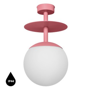 Lampa sufitowa plafon PLAAT B różowa łazienkowa do salonu, przedpokoju lub sypialni