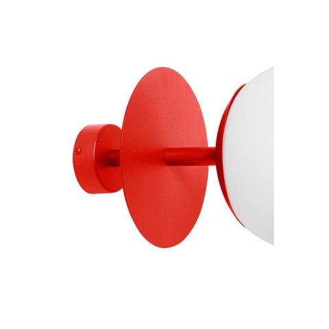 Lampa sufitowa plafon PLAAT B czerwonopomarańczowa do salonu, przedpokoju lub sypialni