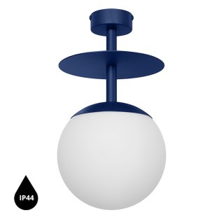 Lampa sufitowa plafon PLAAT B granatowa łazienkowa do salonu, przedpokoju lub sypialni