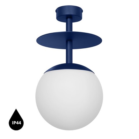 Lampa sufitowa plafon PLAAT B granatowa łazienkowa do salonu, przedpokoju lub sypialni
