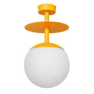 Lampa sufitowa plafon PLAAT B melonowa do salonu, przedpokoju lub sypialni