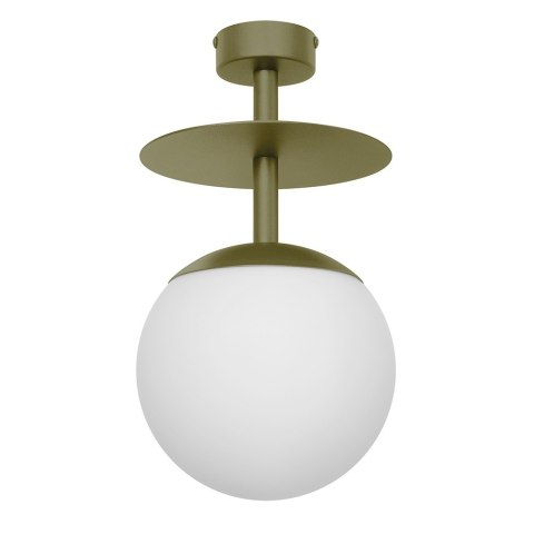 Lampa sufitowa plafon PLAAT B oliwkowa do salonu, przedpokoju lub sypialni