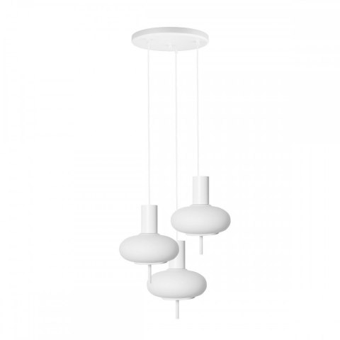 Lampa sufitowa plafon TORNI A 3P biała potrójna do salonu, przedpokoju lub sypialni