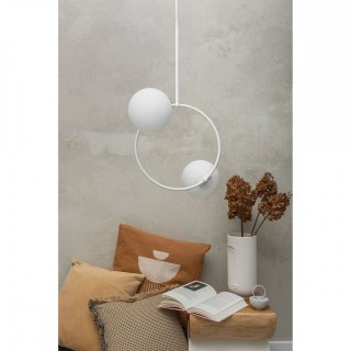 Lampa wisząca FUPPU A biała do salonu, jadalni  