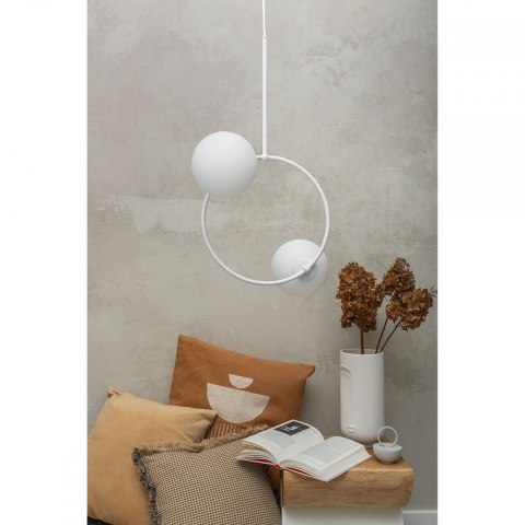 Lampa wisząca FUPPU A biała do salonu, jadalni  