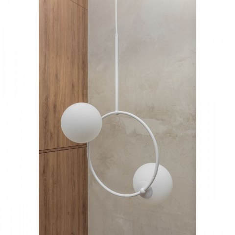 Lampa wisząca FUPPU A biała do salonu, jadalni  