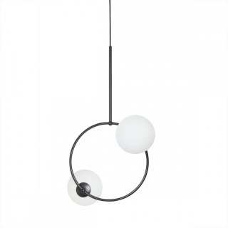 Lampa wisząca FUPPU A czarna do salonu, jadalni  