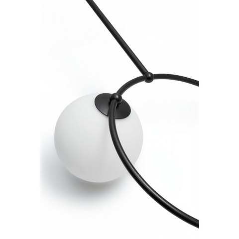 Lampa wisząca FUPPU A czarna do salonu, jadalni  