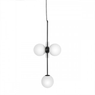Lampa wisząca FURIKO B czarna potrójna do salonu, jadalni  