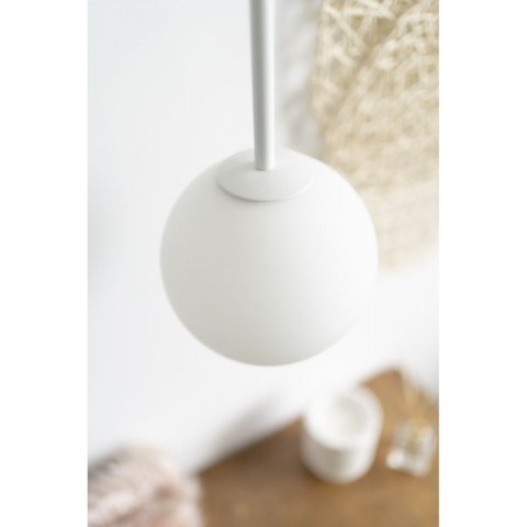 Lampa wisząca GLADIO biała do salonu, jadalni  