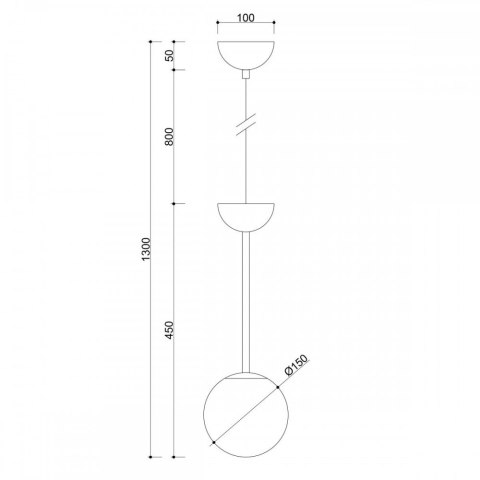 Lampa wisząca GLADIO czarna do salonu, jadalni  