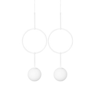 Lampa wisząca ISUULLA B biała do salonu, jadalni  