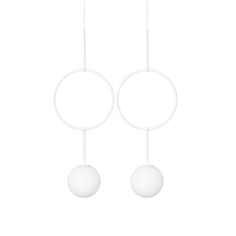 Lampa wisząca ISUULLA B biała do salonu, jadalni  