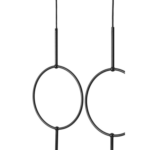 Lampa wisząca ISUULLA B czarna do salonu, jadalni  