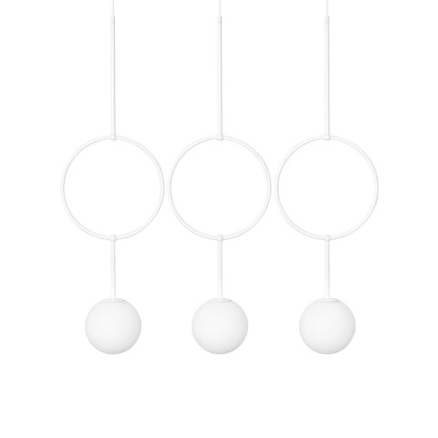 Lampa wisząca ISUULLA C biała potrójna do salonu, jadalni  