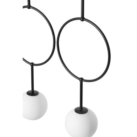 Lampa wisząca ISUULLA C czarna potrójna do salonu, jadalni  