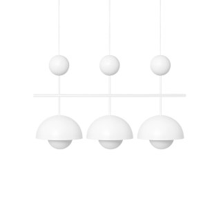 Lampa wisząca KELLO B biała potrójna do salonu, jadalni  