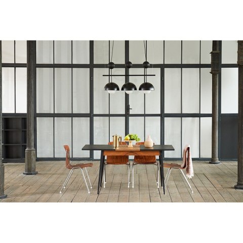 Lampa wisząca KELLO B czarna potrójna do salonu, jadalni  