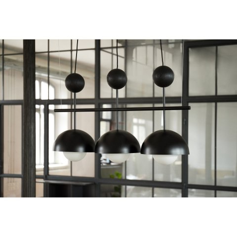 Lampa wisząca KELLO B czarna potrójna do salonu, jadalni  