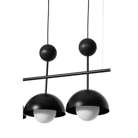 Lampa wisząca KELLO B czarna potrójna do salonu, jadalni  