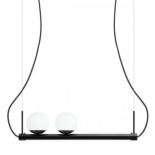 Lampa wisząca LIGNE czarna do salonu, jadalni  