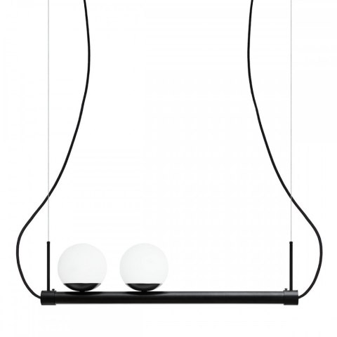 Lampa wisząca LIGNE czarna do salonu, jadalni  