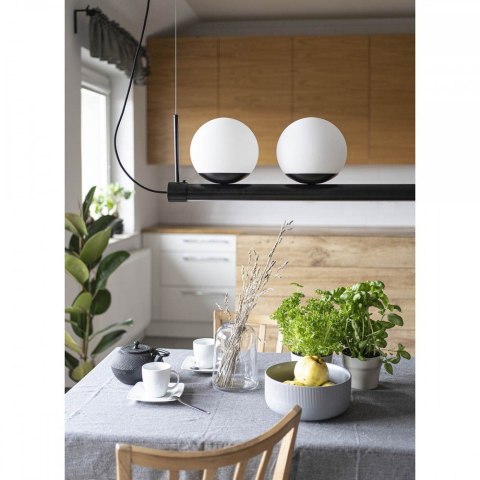 Lampa wisząca LIGNE czarna do salonu, jadalni  