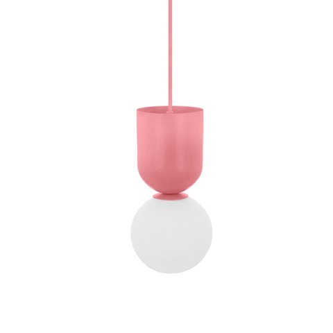 Lampa wisząca LUOTI różowa do salonu, jadalni  