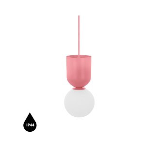 Lampa wisząca LUOTI różowa łazienkowa do salonu, jadalni  