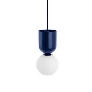 Lampa wisząca LUOTI granatowa do salonu, jadalni  