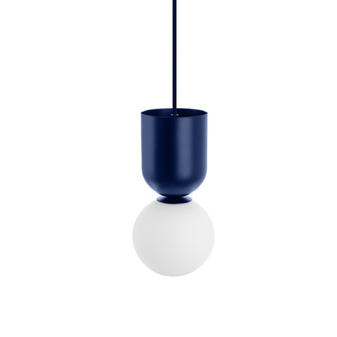 Lampa wisząca LUOTI granatowa do salonu, jadalni  