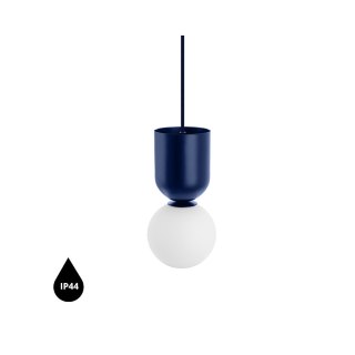 Lampa wisząca LUOTI granatowa łazienkowa do salonu, jadalni  