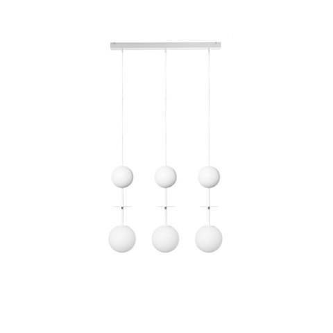Lampa wisząca OIO A 3L biała potrójna do salonu, jadalni  