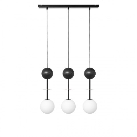 Lampa wisząca OIO A 3L mosiądz szczotkowany potrójna do salonu, jadalni  