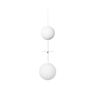 Lampa wisząca OIO A biała do salonu, jadalni  