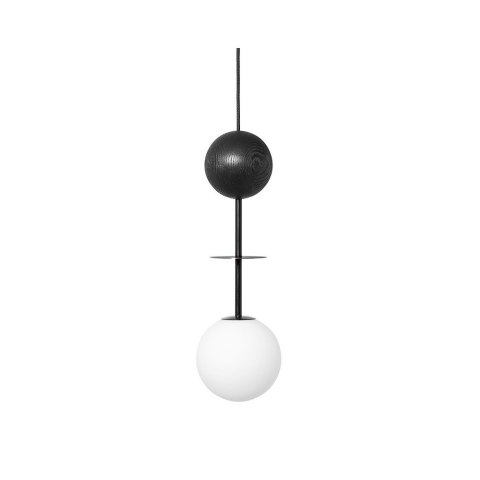 Lampa wisząca OIO A czarna do salonu, jadalni  