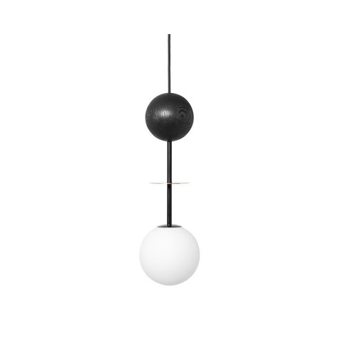 Lampa wisząca OIO A mosiądz szczotkowany do salonu, jadalni  