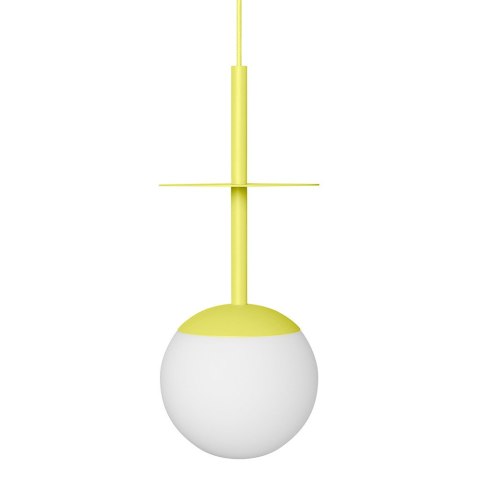 Lampa wisząca PLAAT A żółta do salonu, jadalni  