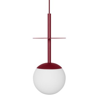 Lampa wisząca PLAAT A burgundowa do salonu, jadalni  