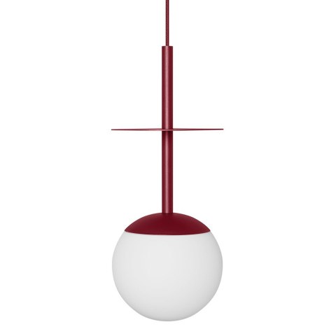 Lampa wisząca PLAAT A burgundowa do salonu, jadalni  