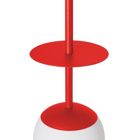 Lampa wisząca PLAAT A czerwonopomarańczowa do salonu, jadalni  