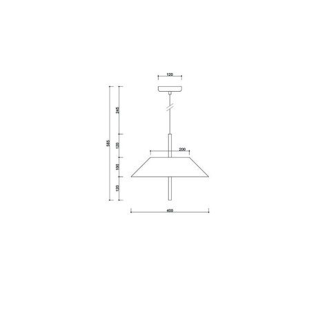 Lampa wisząca SAKOSI A czarna potrójna do salonu, jadalni  