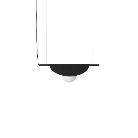 Lampa wisząca SALLO A czarna do salonu, jadalni  