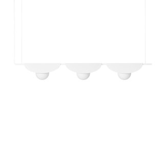 Lampa wisząca SALLO C biała potrójna do salonu, jadalni  
