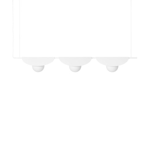Lampa wisząca SALLO C biała potrójna do salonu, jadalni  
